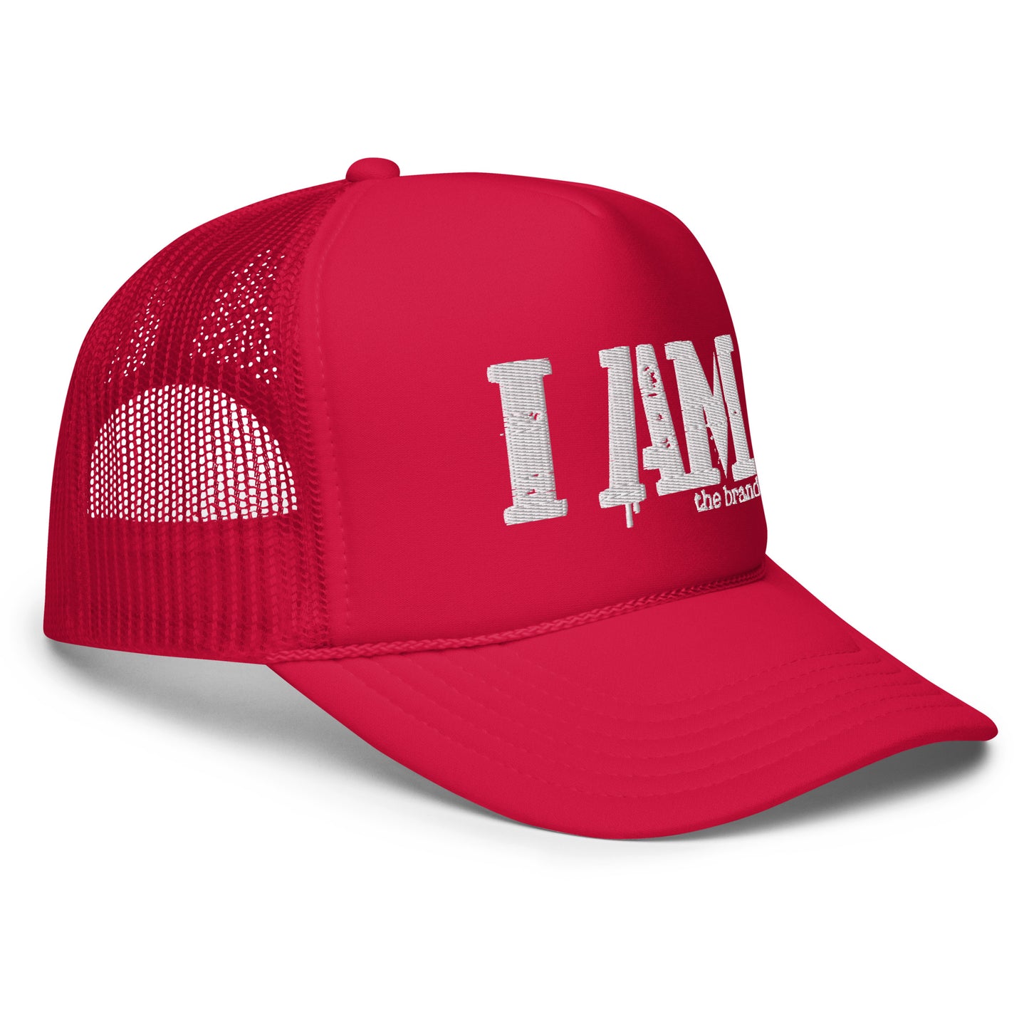 I AM The Brand  logo original Foam trucker hat