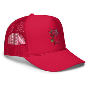 Concrete rose Foam trucker hat