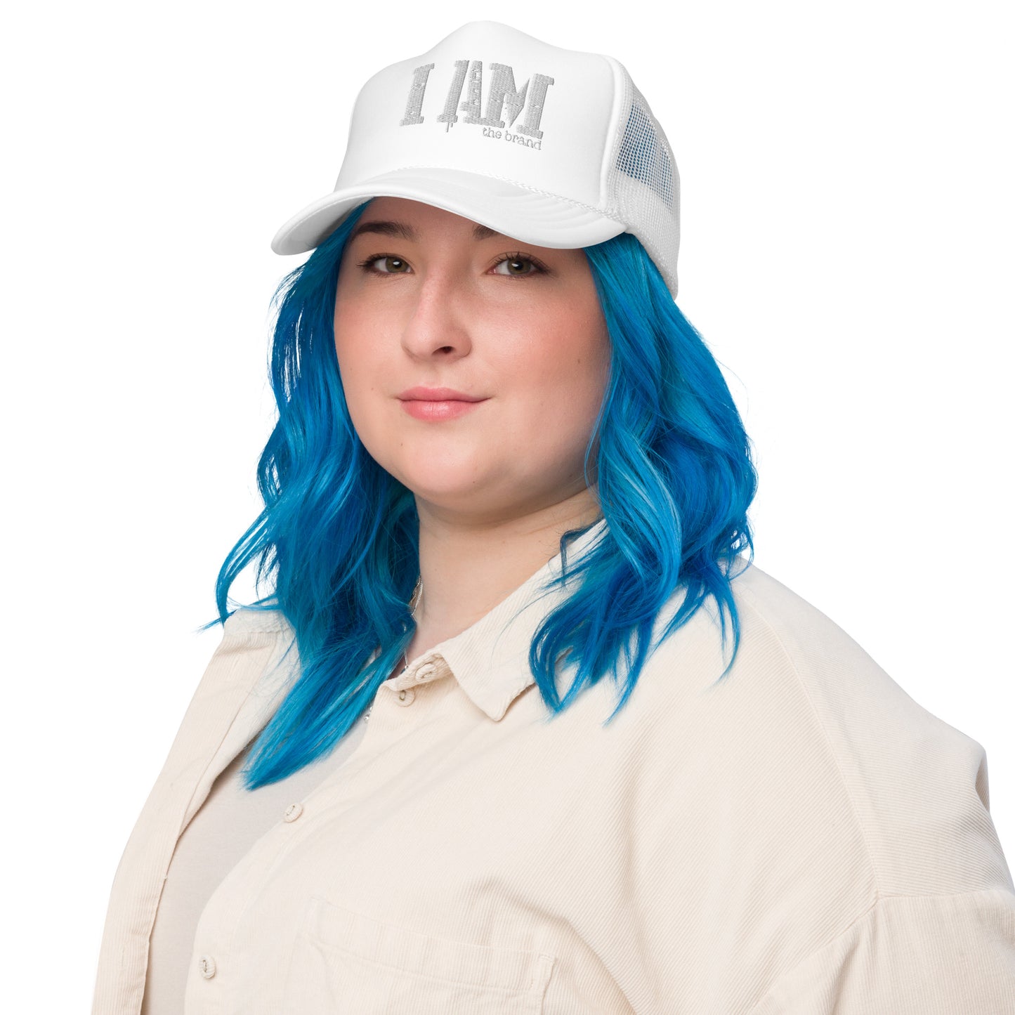 I AM The Brand  logo original Foam trucker hat