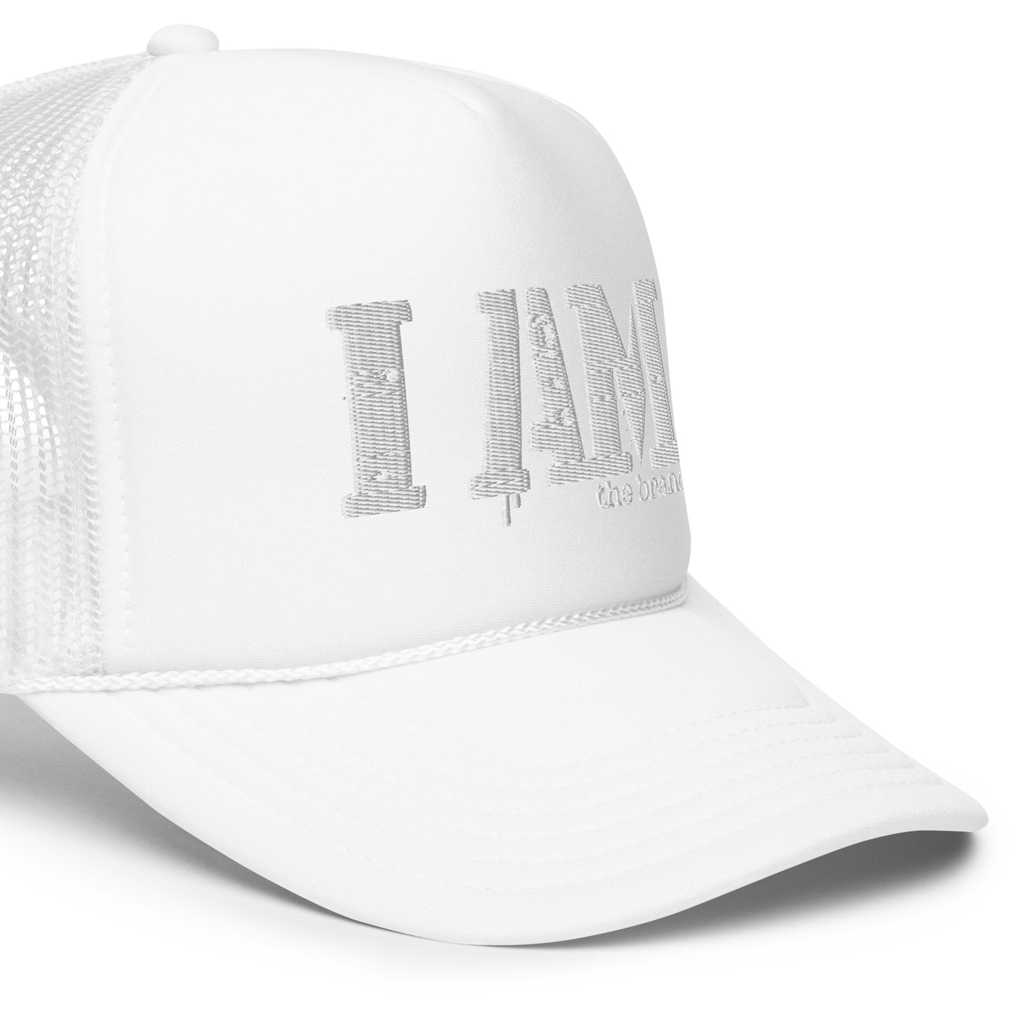 I AM The Brand  logo original Foam trucker hat