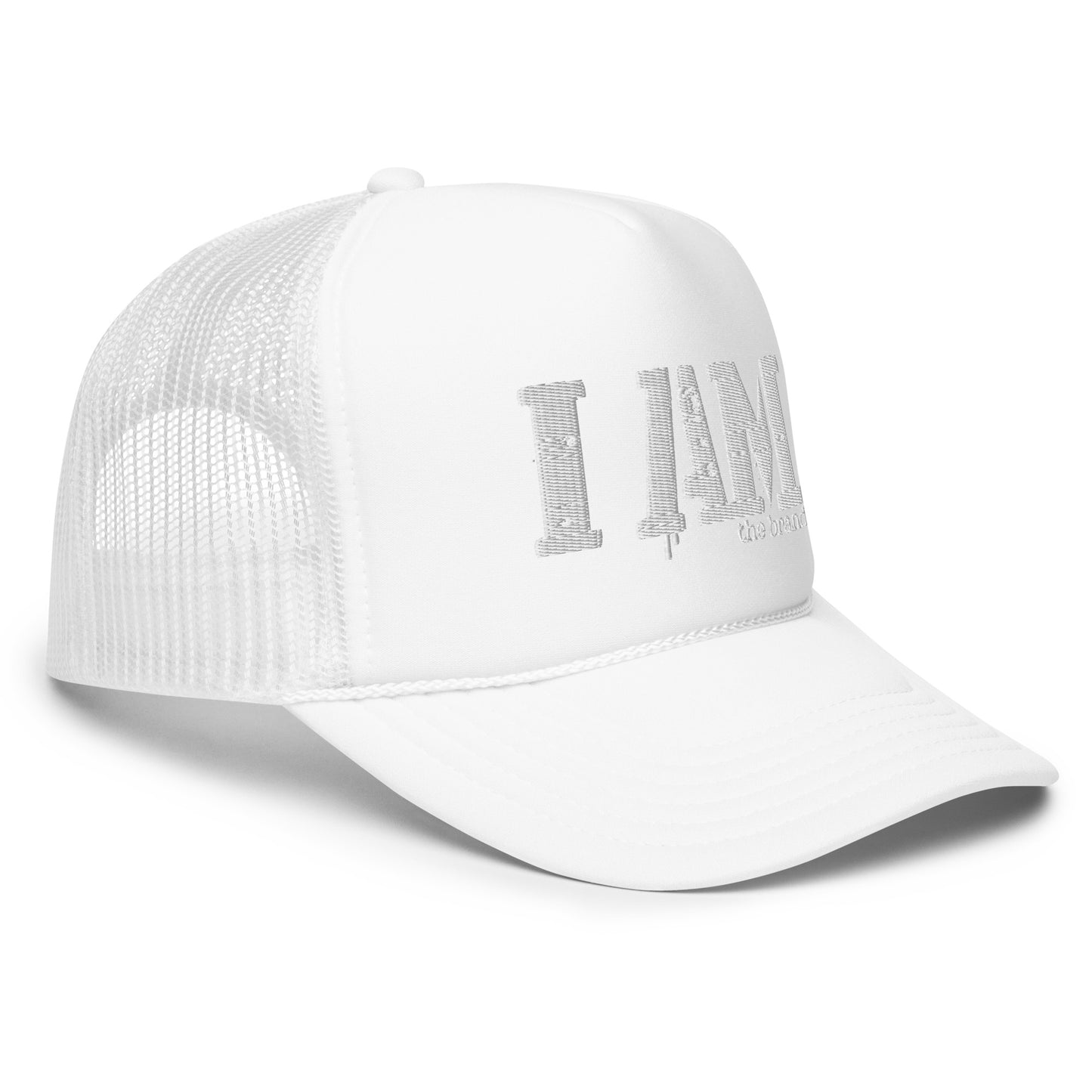 I AM The Brand  logo original Foam trucker hat