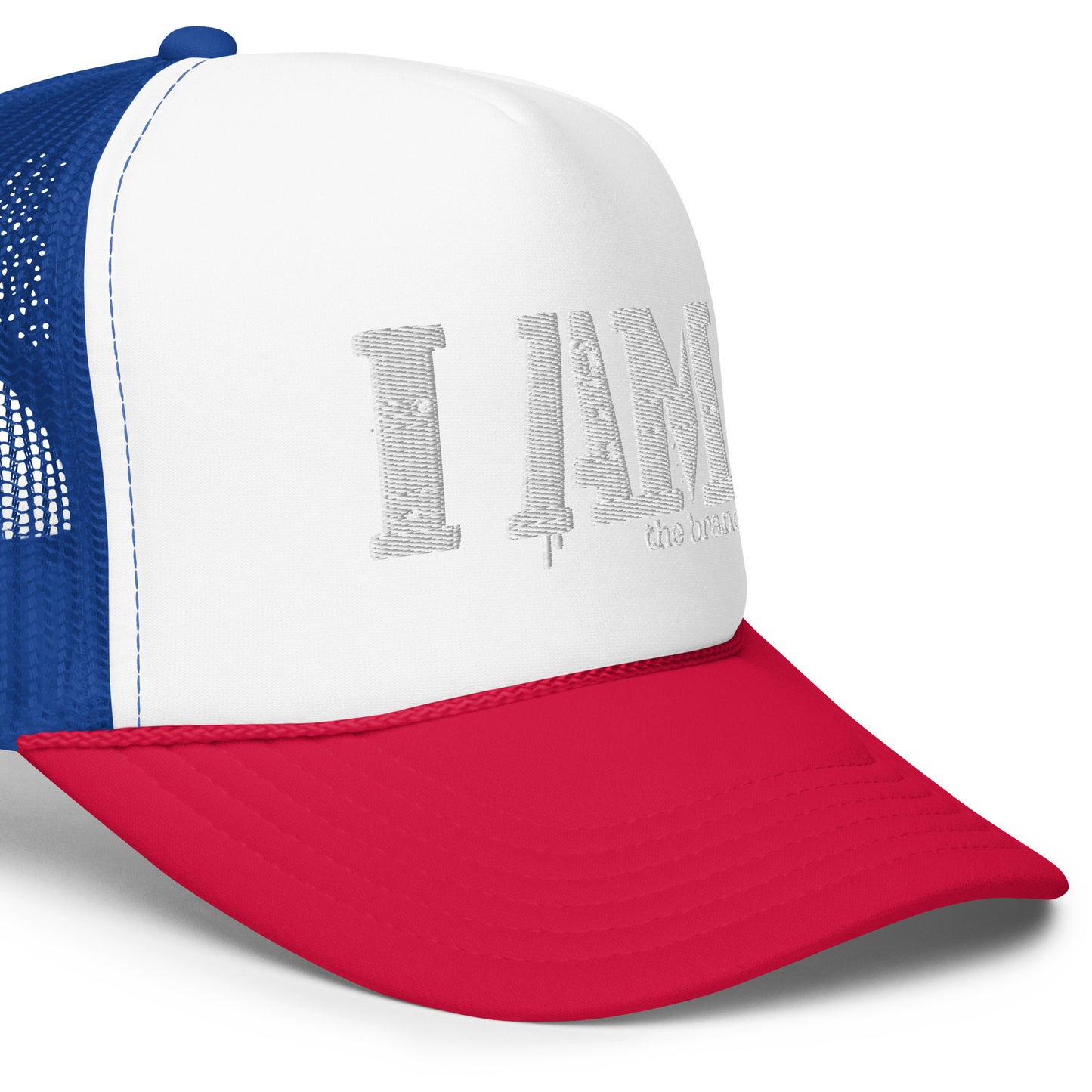 I AM The Brand  logo original Foam trucker hat