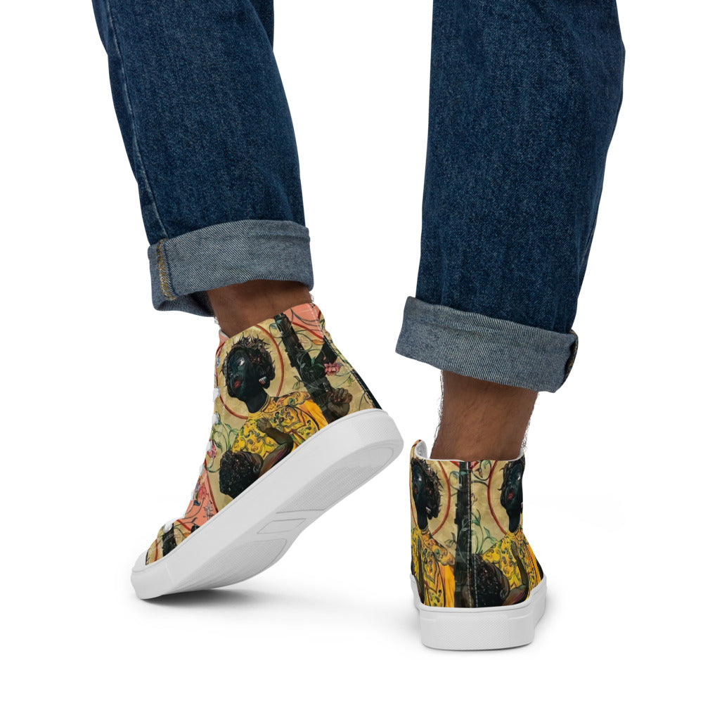 Joy is a Weapon  MEN canvas sneakers