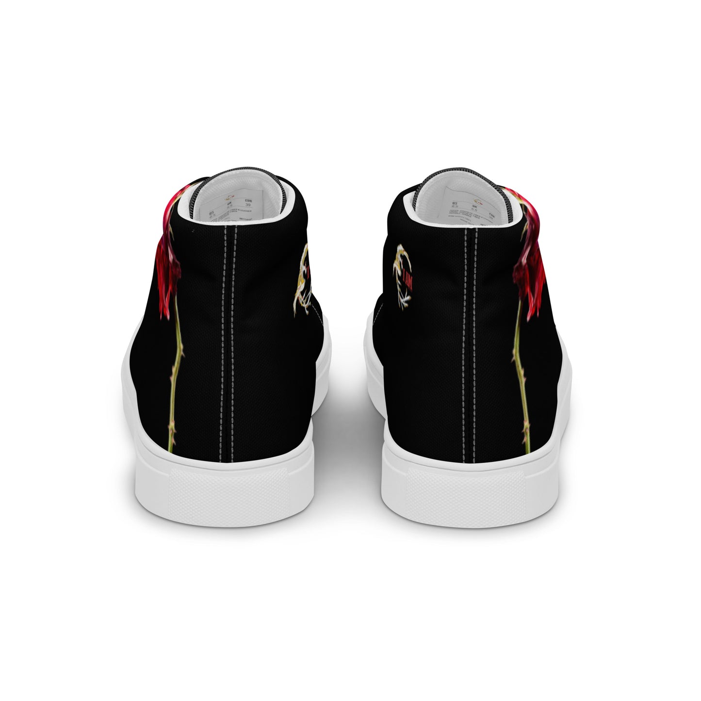 Concrete Rose 🥀 Mecca . Men’s high top canvas shoes