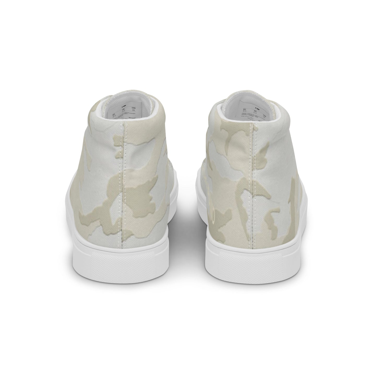 I Am Camo shadow Men’s high top canvas shoes