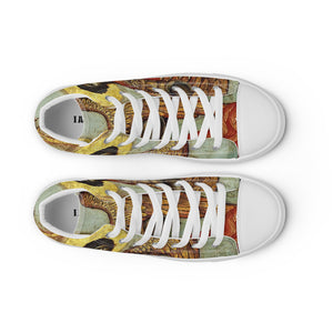 “ Divine Messenger“ Men’s high top canvas shoes