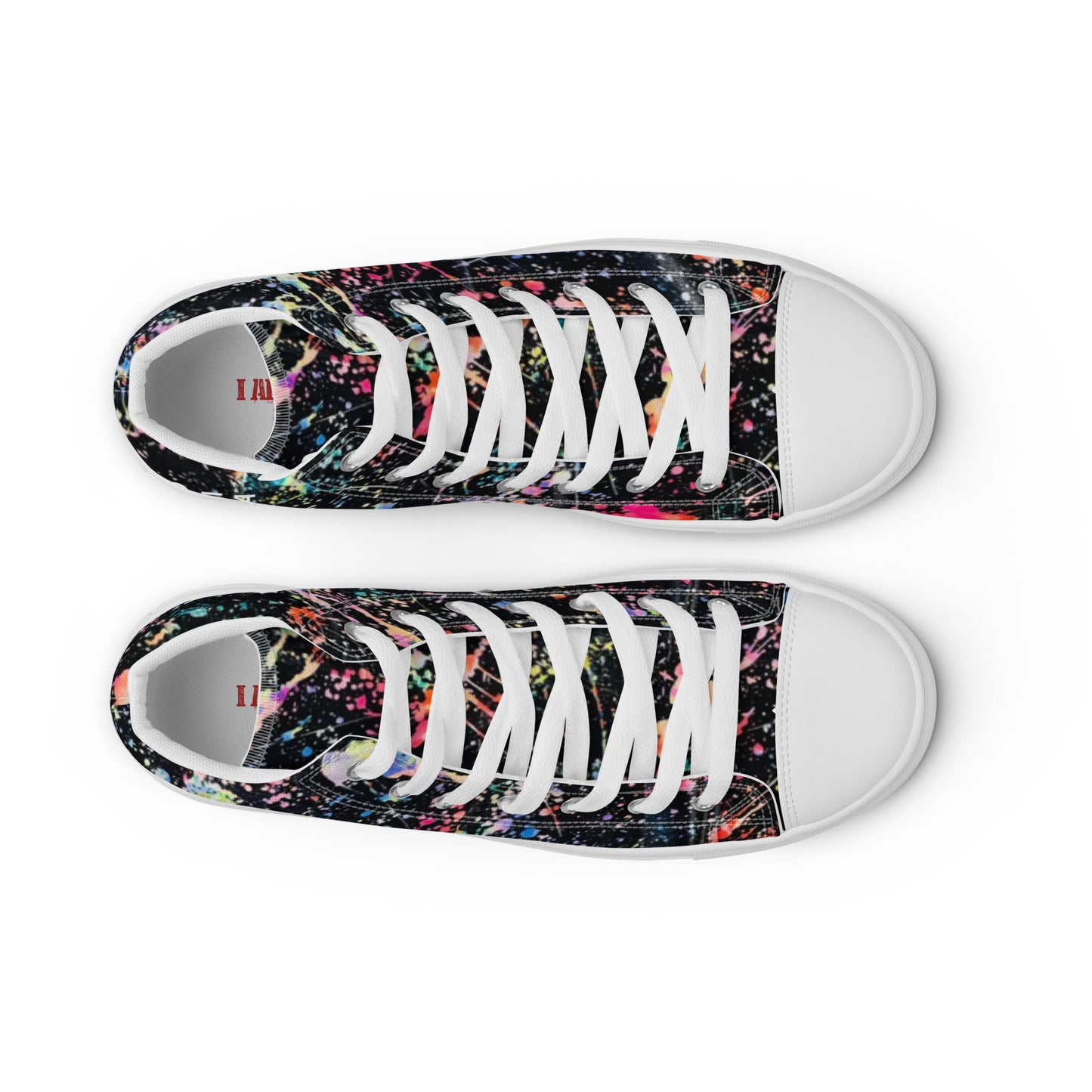 Art is life 2 men’s high  top canvas shoes
