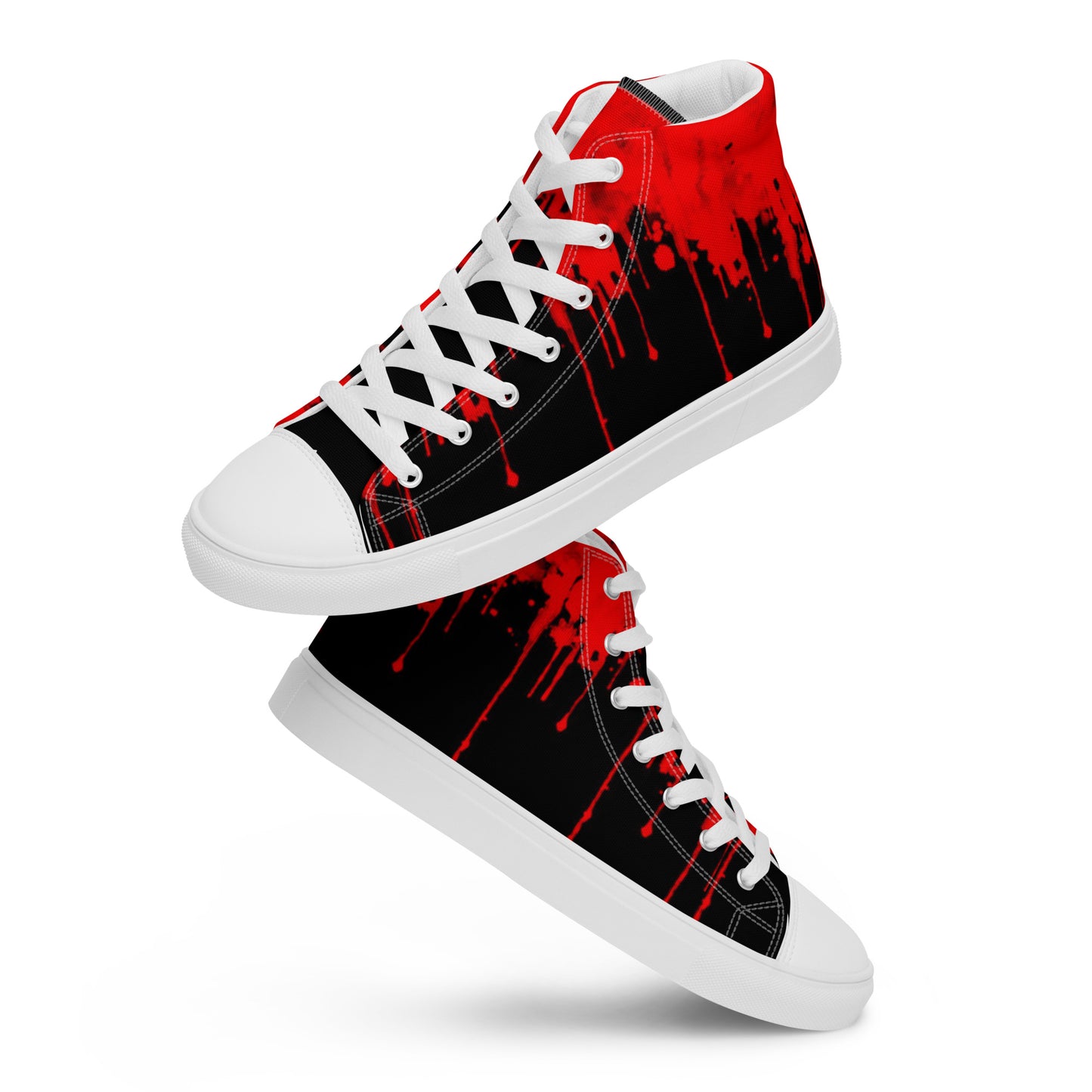 Red October Men’s high top canvas shoes