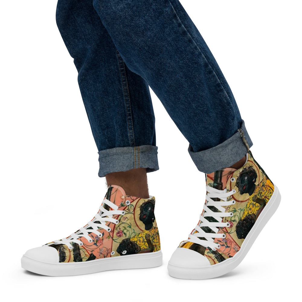 Joy is a Weapon  MEN canvas sneakers
