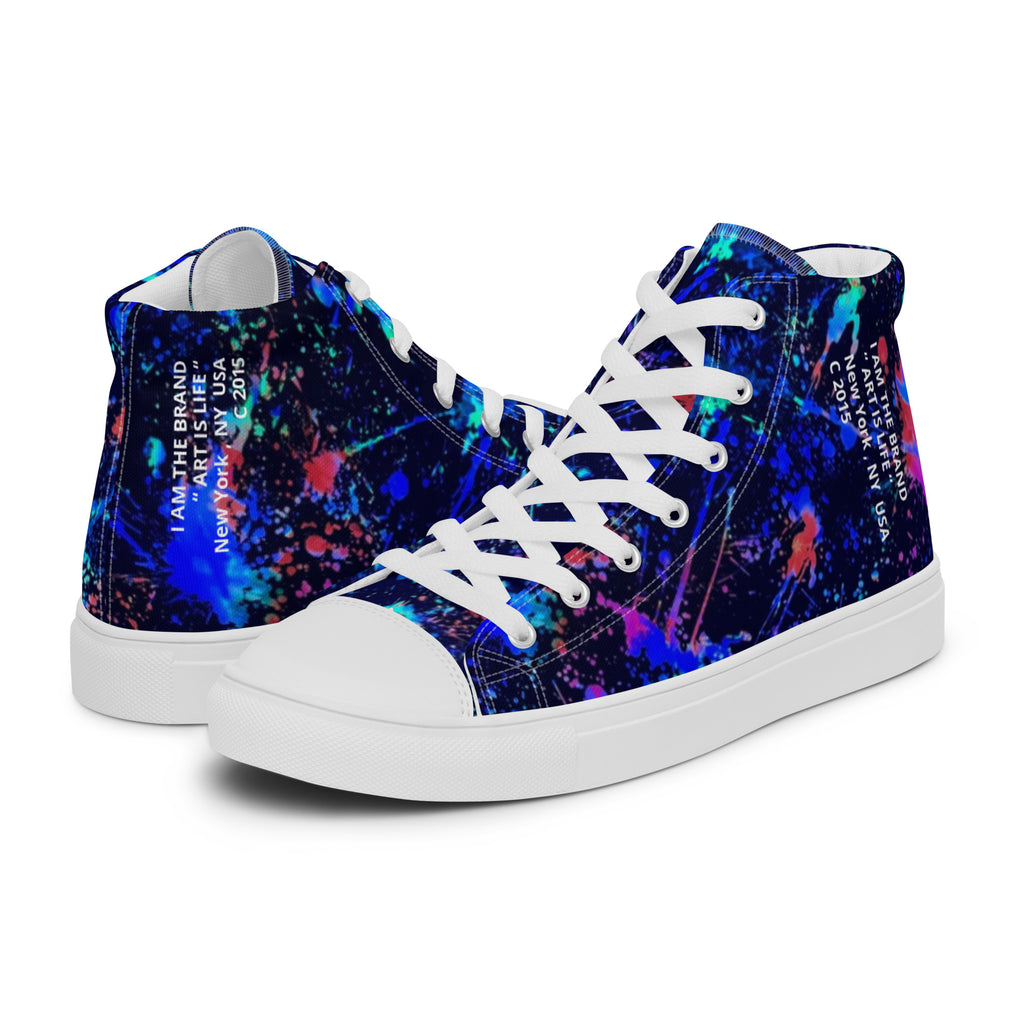 “ Art is Life 1 “ Men’s high top canvas shoes