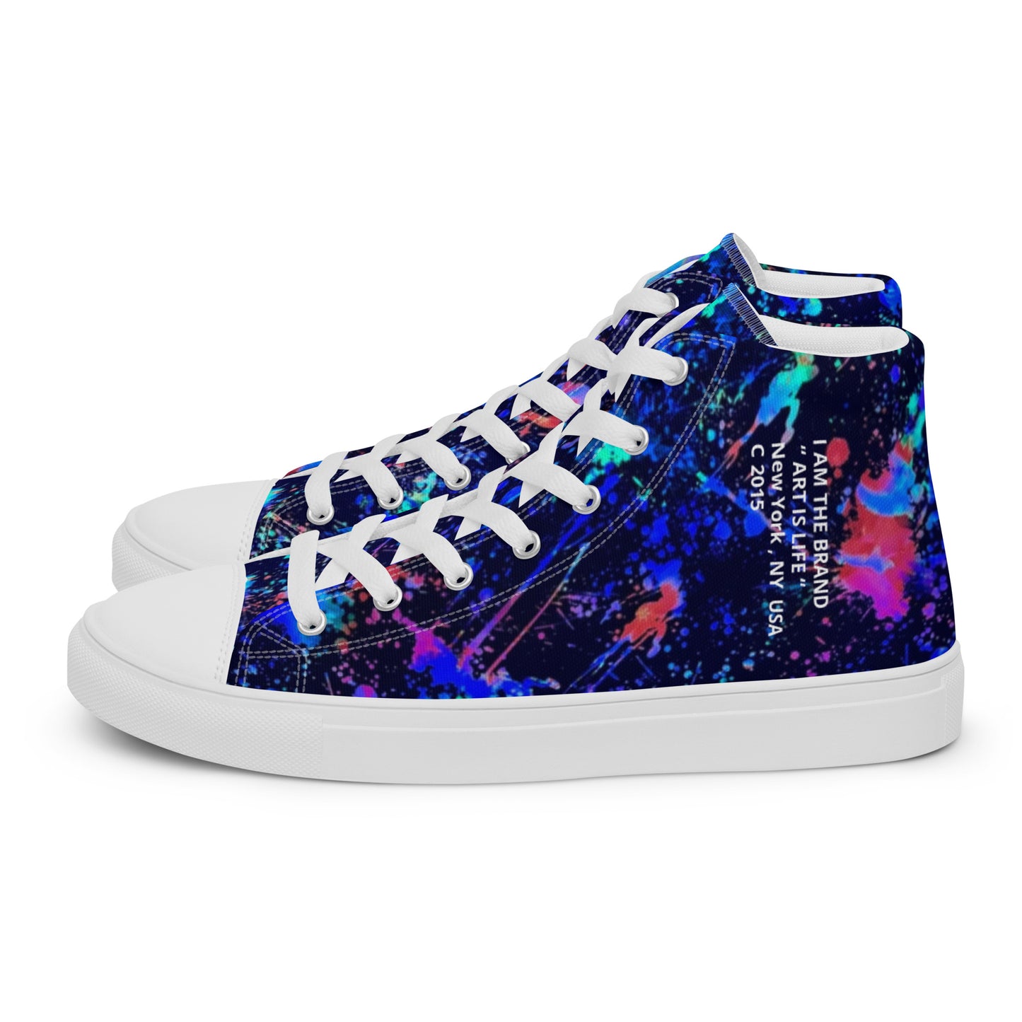 “ Art is Life 1 “ Men’s high top canvas shoes