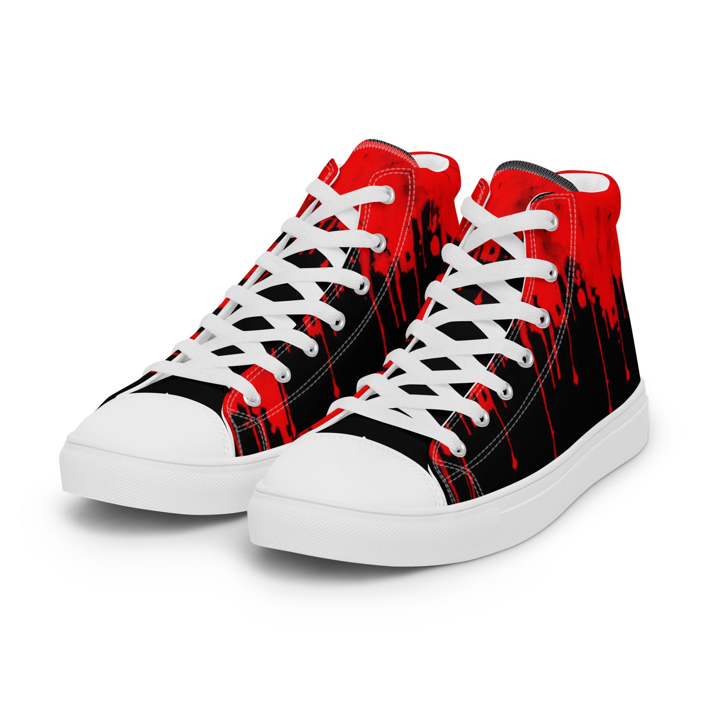 Red October Men’s high top canvas shoes