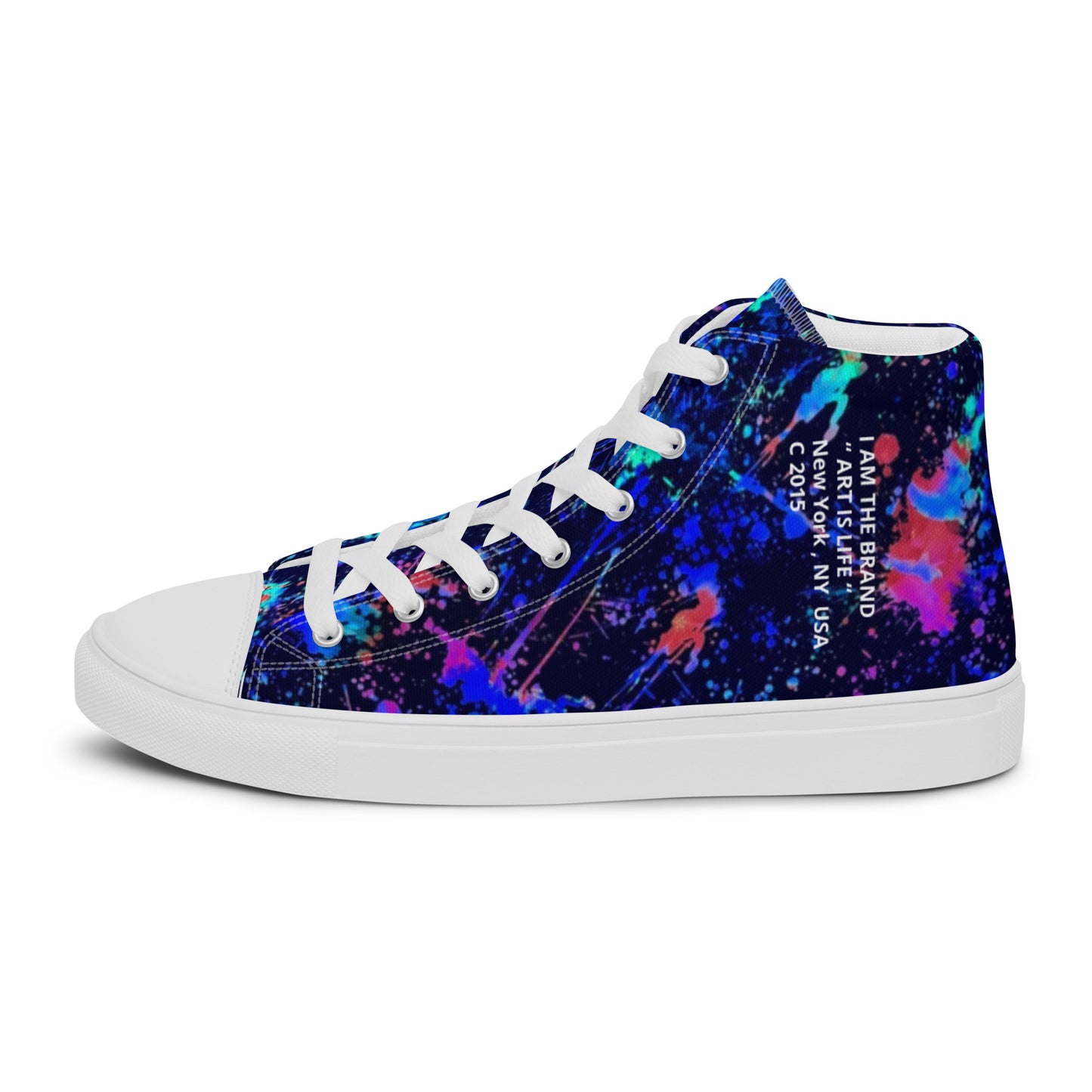 “ Art is Life 1 “ Men’s high top canvas shoes