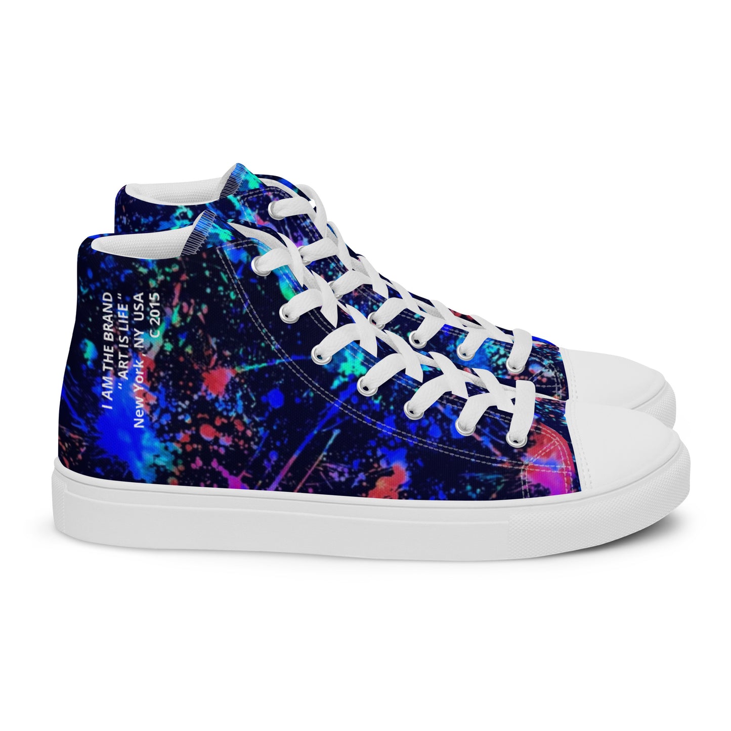 “ Art is Life 1 “ Men’s high top canvas shoes