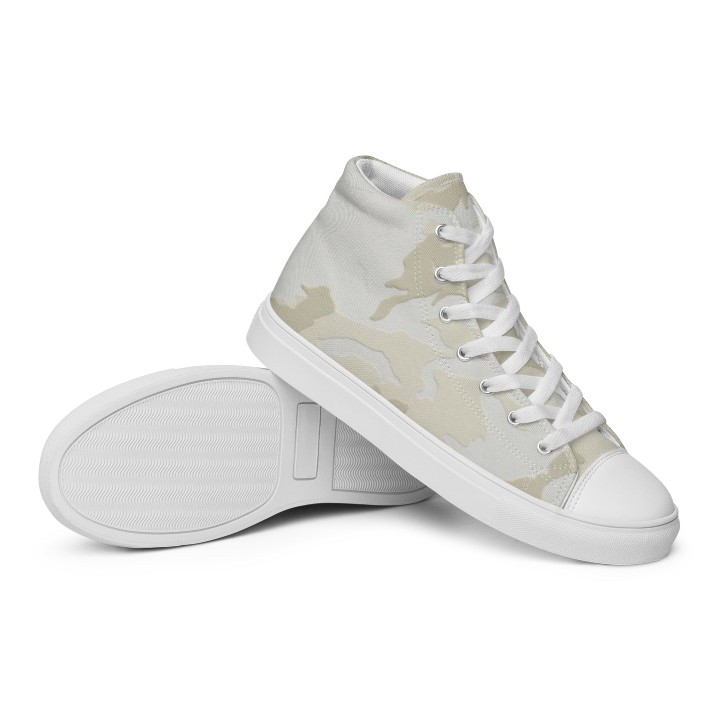I Am Camo shadow Men’s high top canvas shoes
