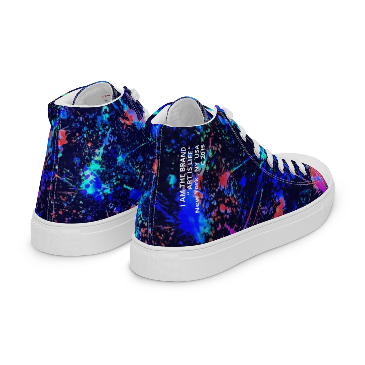 “ Art is Life 1 “ Men’s high top canvas shoes