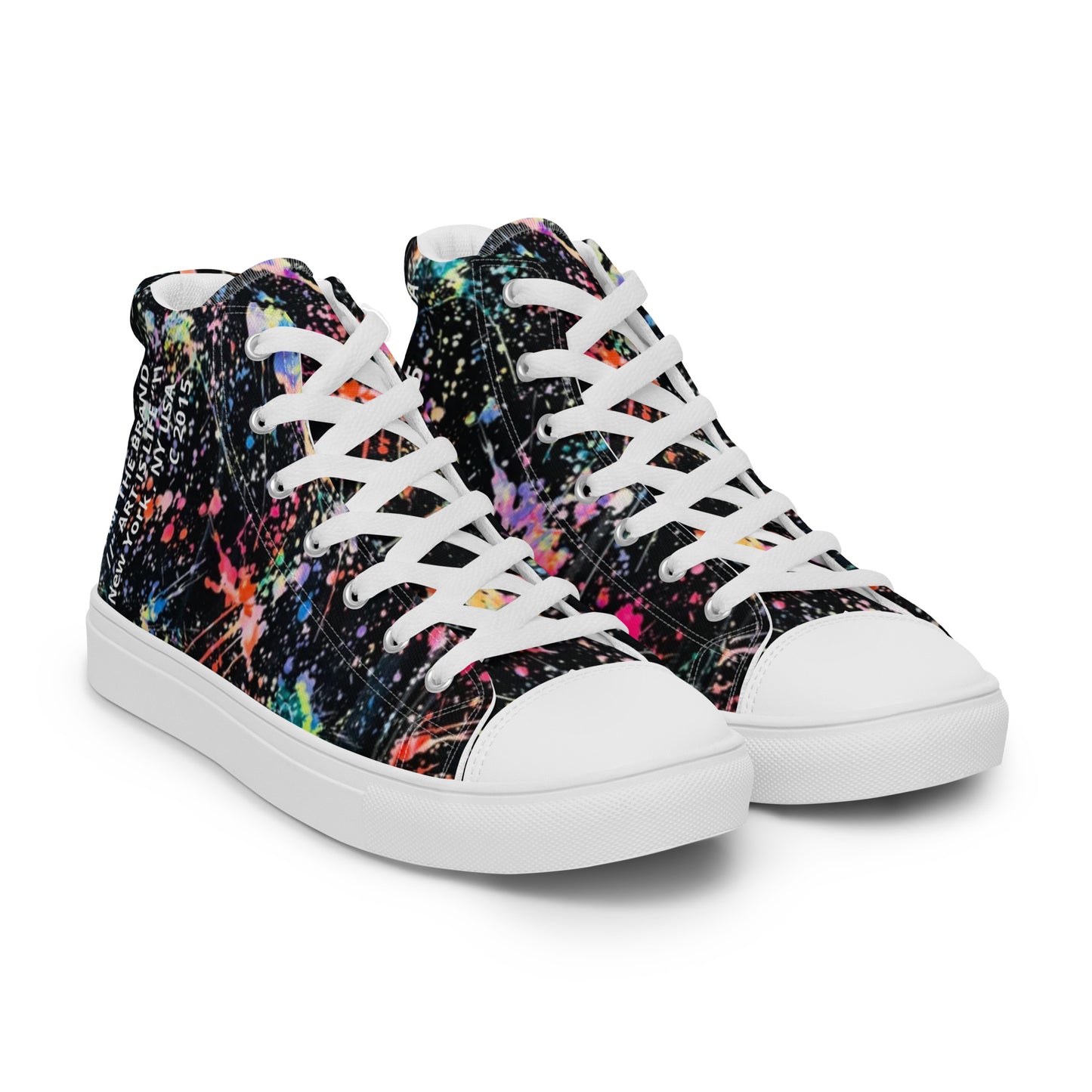 Art is life 2 men’s high  top canvas shoes