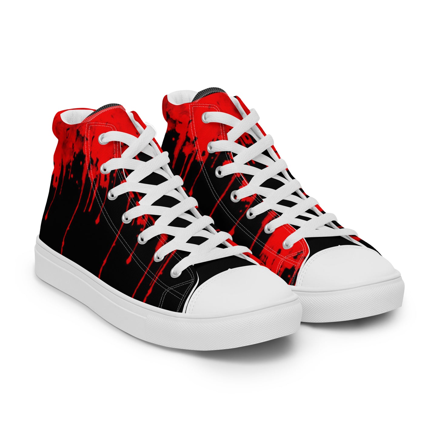 Red October Men’s high top canvas shoes