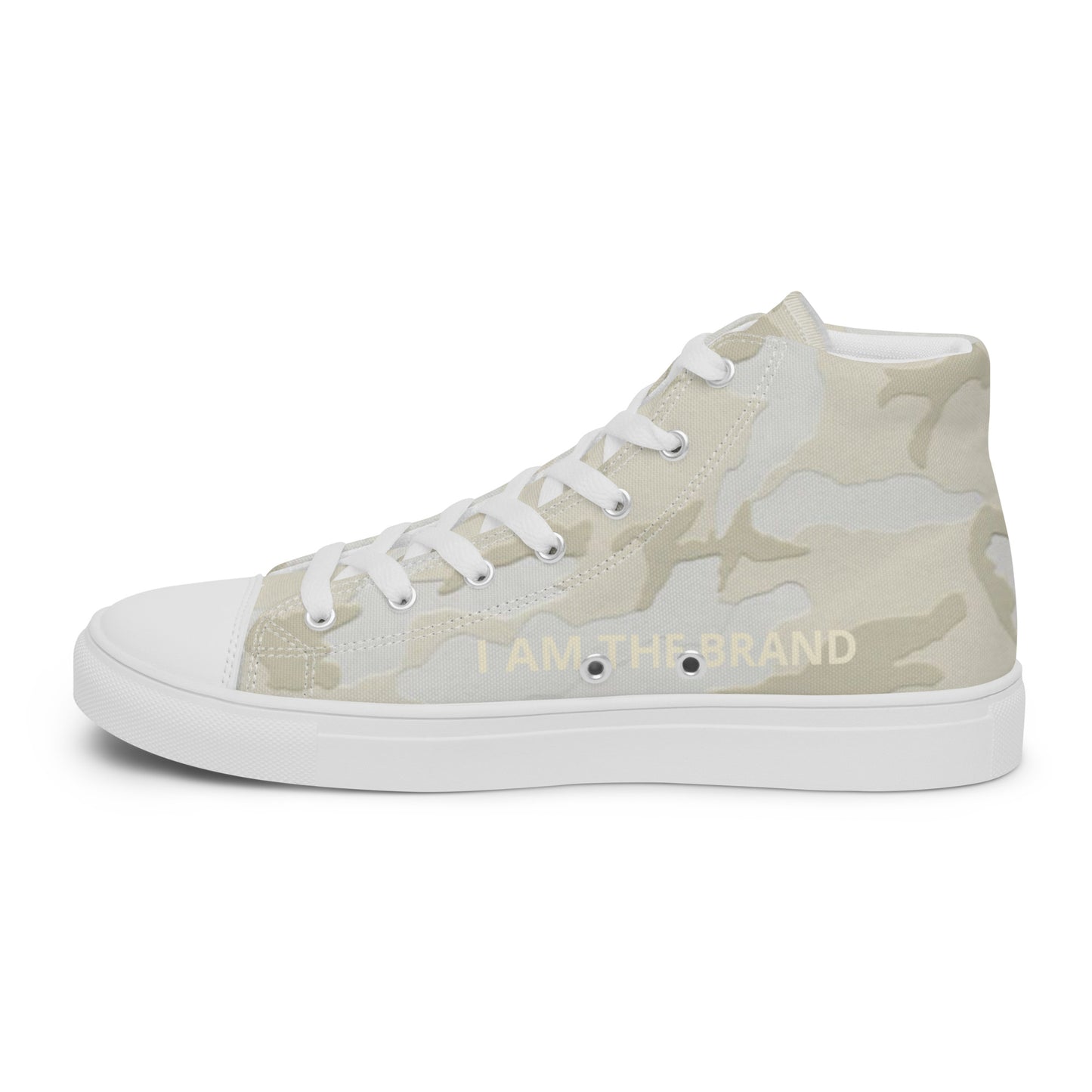 I Am Camo shadow Men’s high top canvas shoes