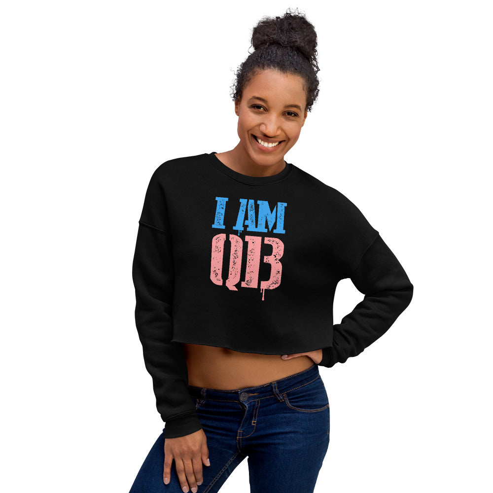 I Am Qb Crop Sweatshirt