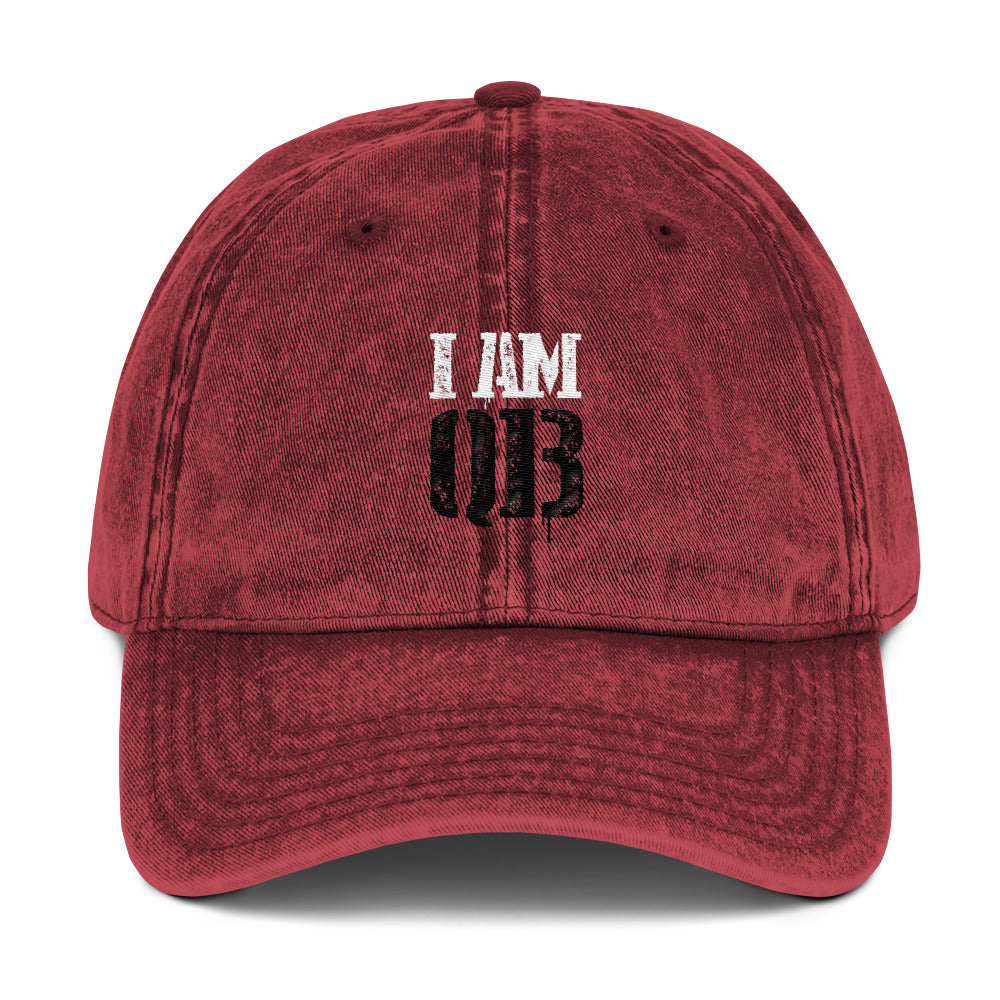 I Am Qb Vintage Cotton Twill Cap