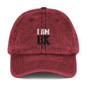 I Am Bk Vintage Cotton Twill Cap