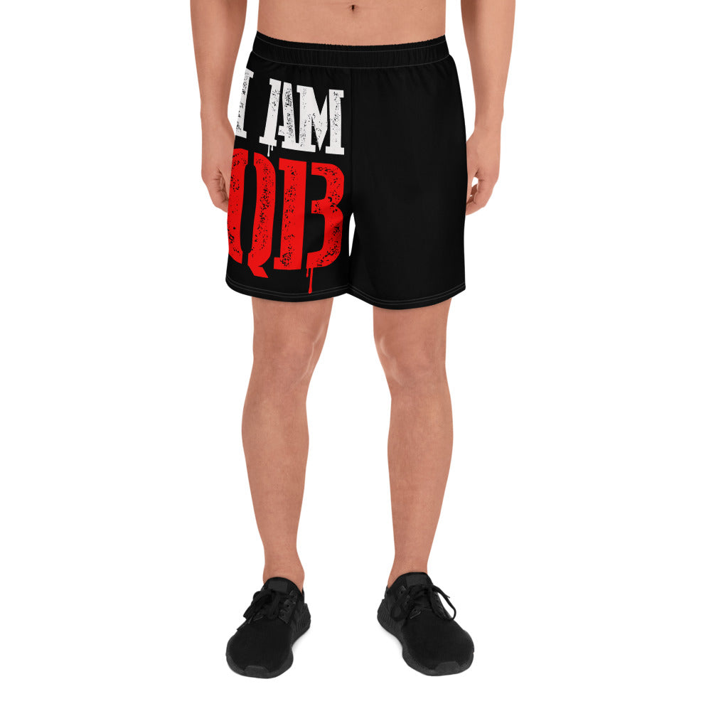 I Am Qb All-Over Print Men's Athletic Long Shorts