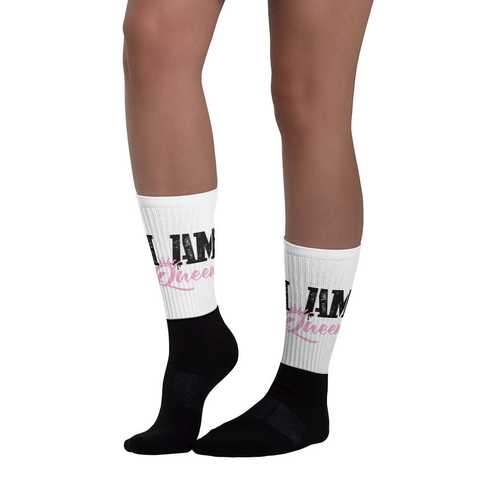 I AM QUEEN Socks