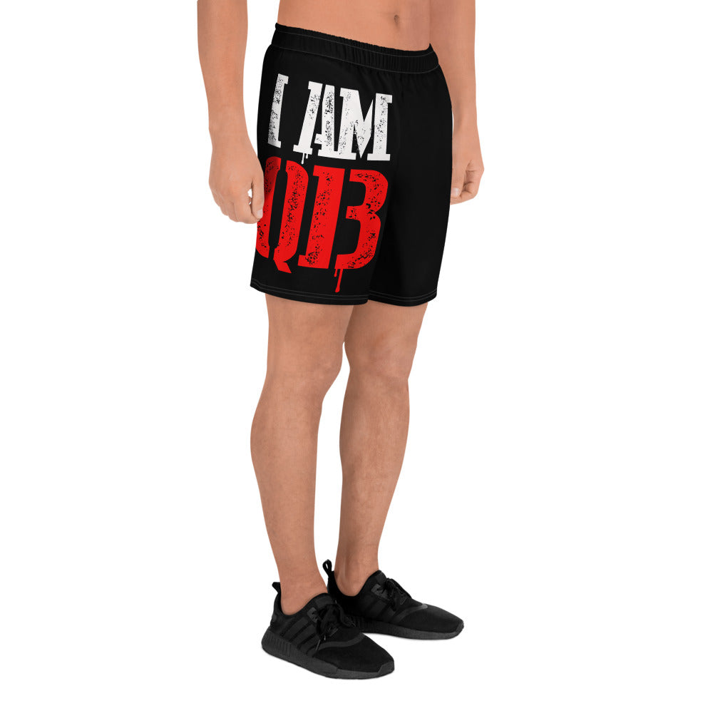 I Am Qb All-Over Print Men's Athletic Long Shorts