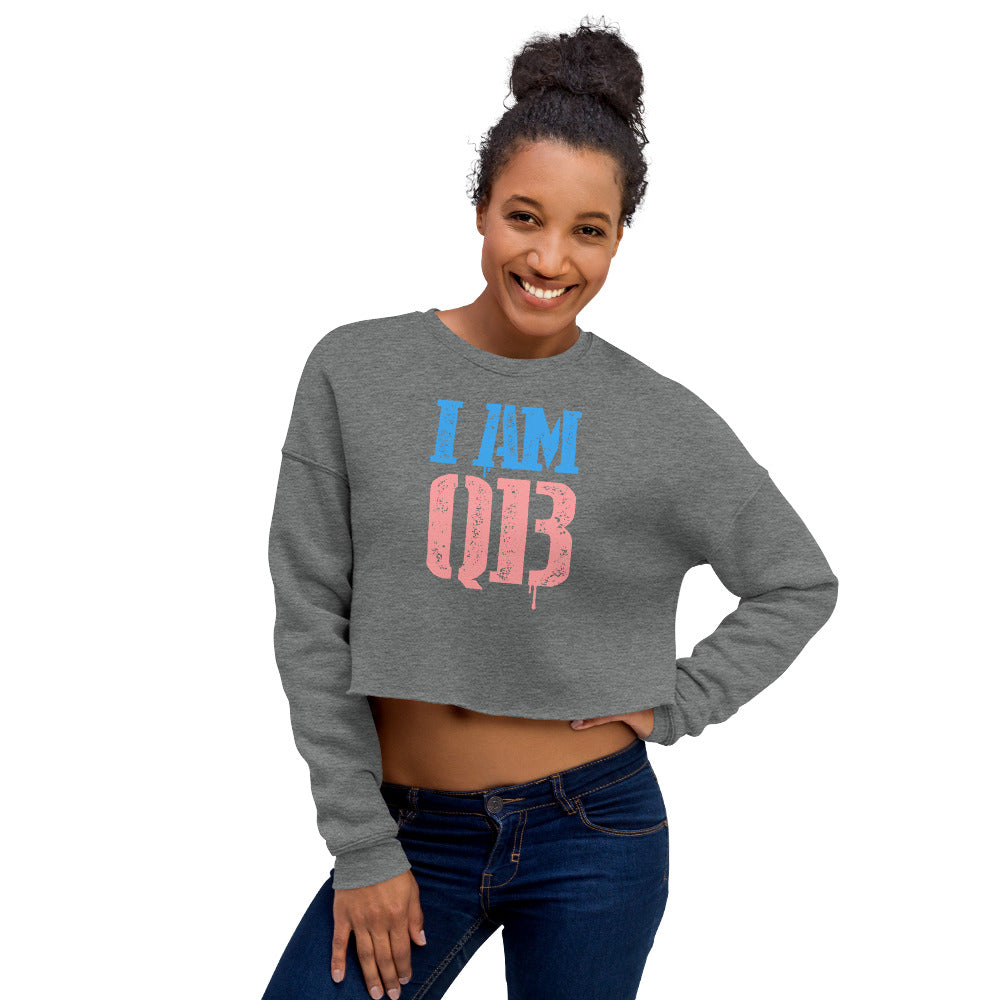 I Am Qb Crop Sweatshirt