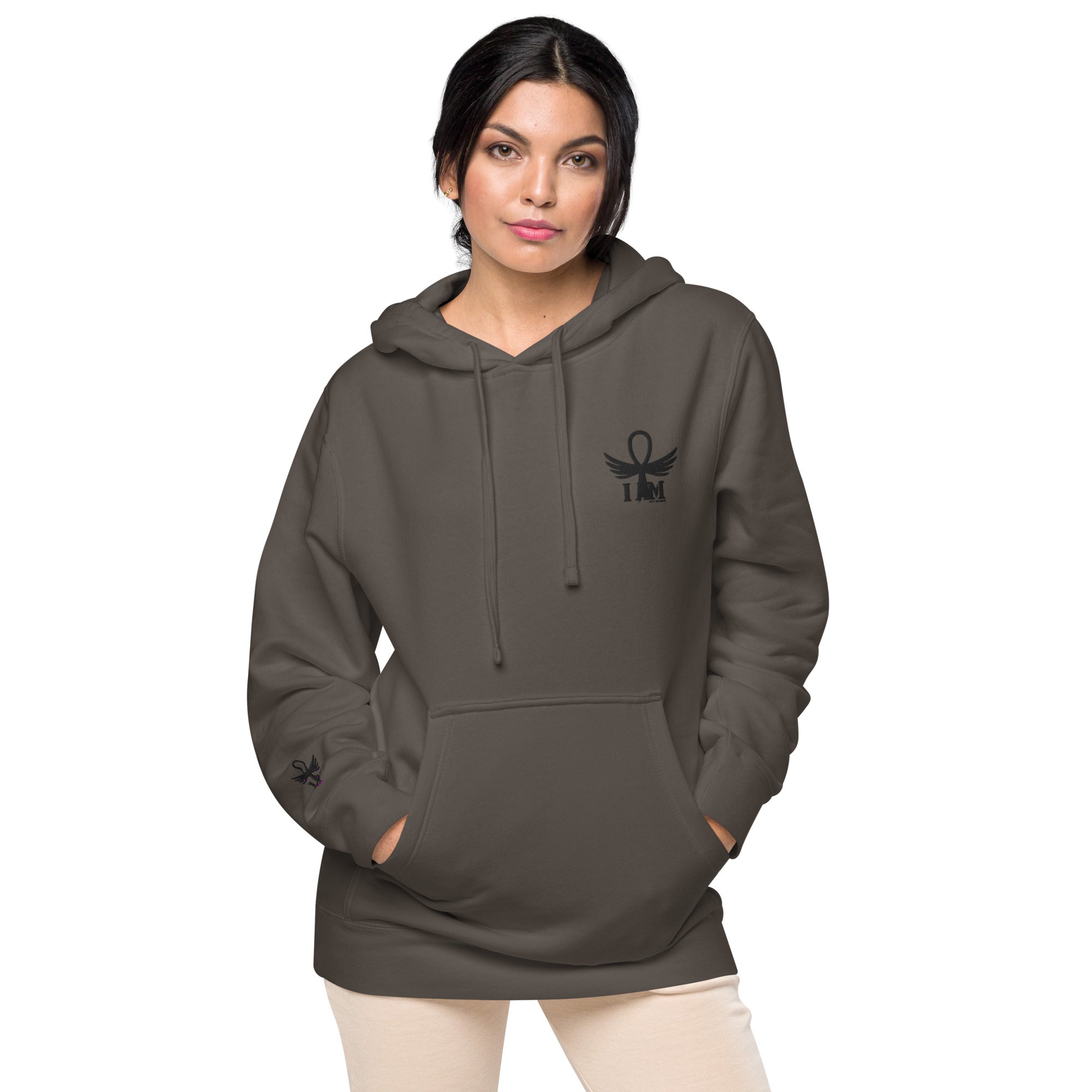 I AM Ankh Unisex pigment-dyed hoodie