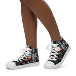 Bas face Women’s high top canvas shoes