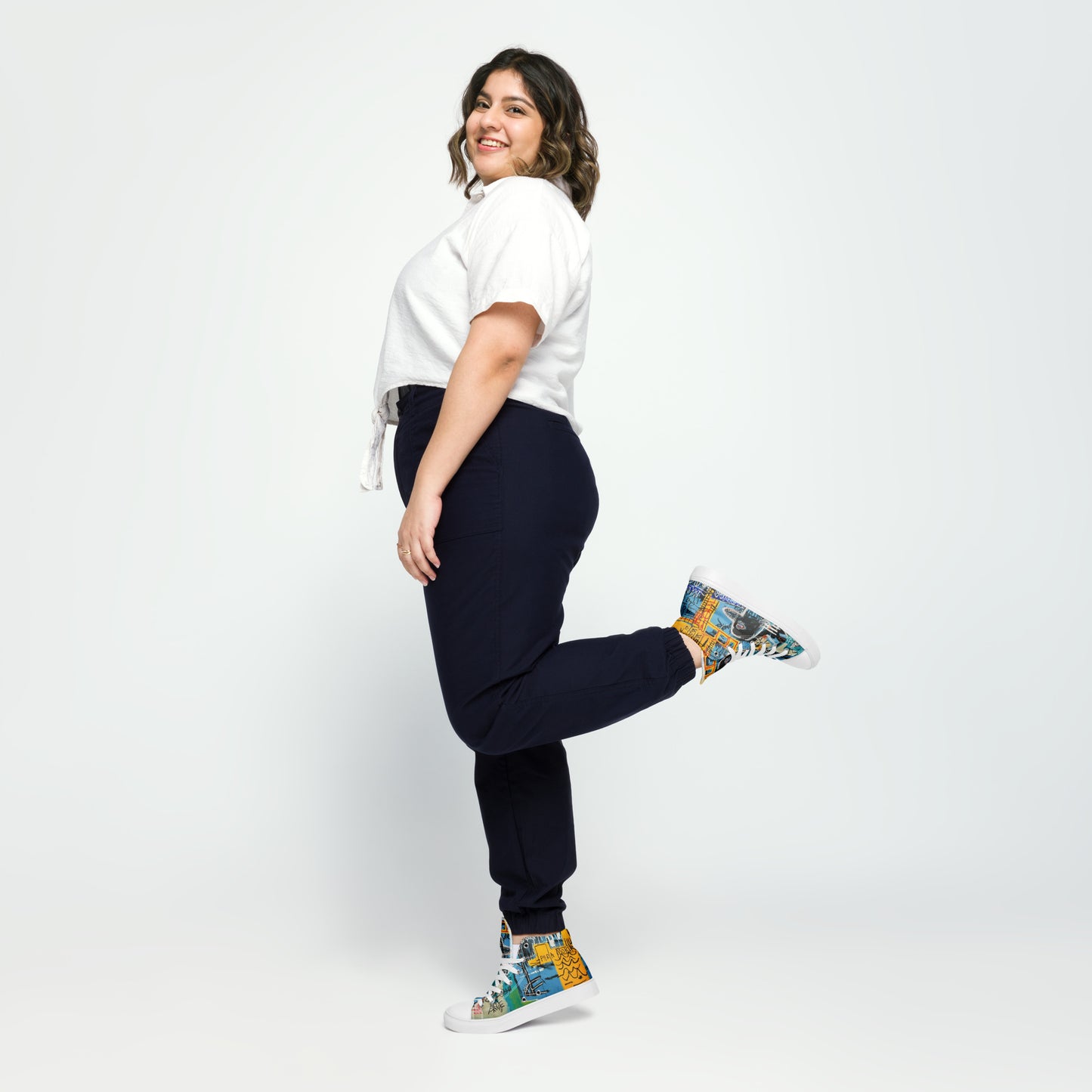 Arts  Crowns Women’s high top canvas shoes