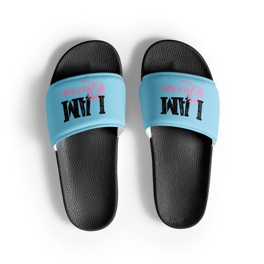 I Am Queen Women's slides